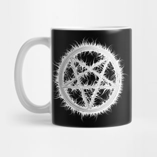 Black Metal Pentagram Mug